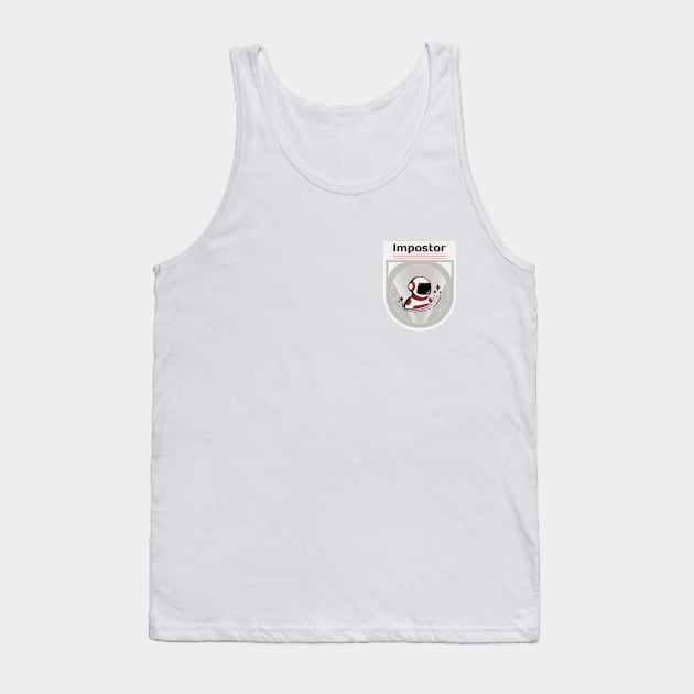 Among Us Impostor Patch Tank Top by THUD creative